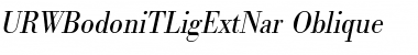 URWBodoniTLigExtNar Oblique Font