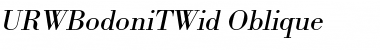 URWBodoniTWid Oblique Font