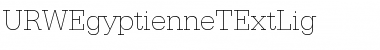 URWEgyptienneTExtLig Regular Font