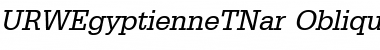 URWEgyptienneTNar Oblique Font