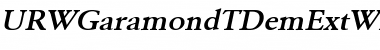 URWGaramondTDemExtWid Oblique Font