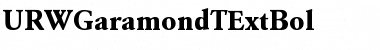 URWGaramondTExtBol Regular Font