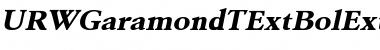 URWGaramondTExtBolExtWid Font