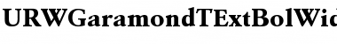 URWGaramondTExtBolWid Font