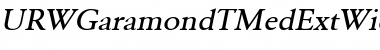 URWGaramondTMedExtWid Font