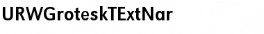 URWGroteskTExtNar Font