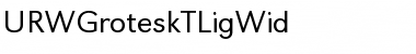 URWGroteskTLigWid Regular Font