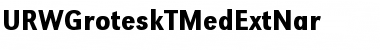 URWGroteskTMedExtNar Font