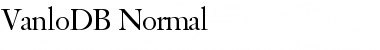 VanloDB Font