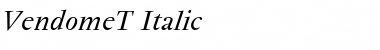 VendomeT Italic Font