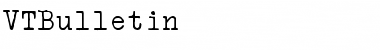 Download VTBulletin Font Download VTBulletin Font