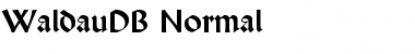 WaldauDB Normal Font