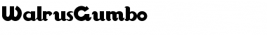 WalrusGumbo Font