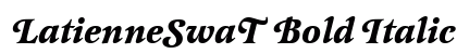 LatienneSwaT Bold Italic preview