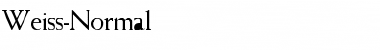 Weiss-Normal Font