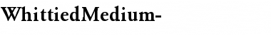 Download WhittiedMedium- Font Download WhittiedMedium- Font