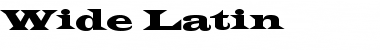 Wide Latin Font