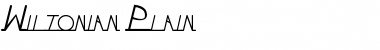 Wiltonian Plain Font