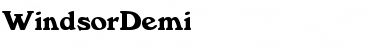 WindsorDemi Regular Font