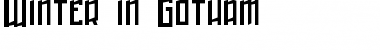 Download Winter in Gotham Font Download Winter in Gotham Font