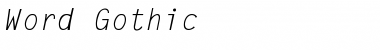 LetterGothic-Italic Font
