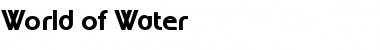 World of Water Font