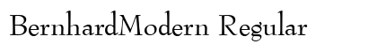 BernhardModern Regular preview