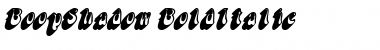 BoopShadow BoldItalic Font