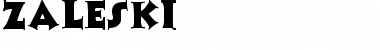 Zaleski Font