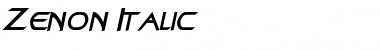 Zenon Italic Font