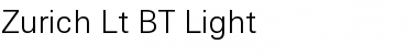 Zurich Lt BT Light Font