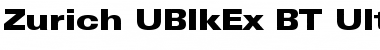 Zurich UBlkEx BT Font