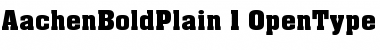 Aachen Bold Plain Font