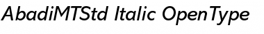 Abadi MT Std Italic Font
