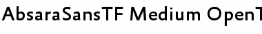 AbsaraSansTF-Medium Regular Font