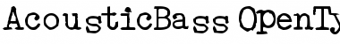 AcousticBass Regular Font