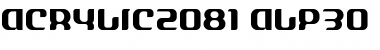 ACRYLIC2081 Font