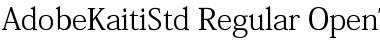 Adobe Kaiti Std R Font
