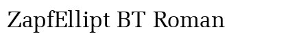ZapfEllipt BT Roman preview