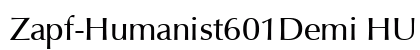 Zapf-Humanist601Demi HU Normal preview