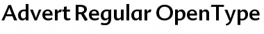 Advert Regular Font Advert Regular Font