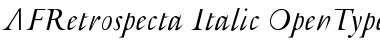 AFRetrospecta Italic Font