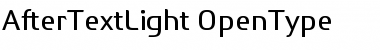 After Text Light Font