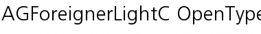 AGForeignerLightC Regular Font AGForeignerLightC Regular Font