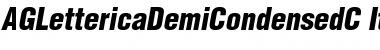 AGLettericaDemiCondensedC Font