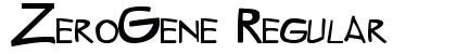 ZeroGene Regular preview