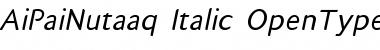 AiPaiNutaaq Italic Font