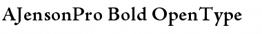 Adobe Jenson Pro Bold Font