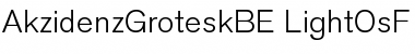 Berthold Akzidenz Grotesk Light OsF Font Berthold Akzidenz Grotesk Light OsF Font