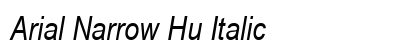 Arial Narrow Hu Italic Font Arial Narrow Hu Italic Font Preview